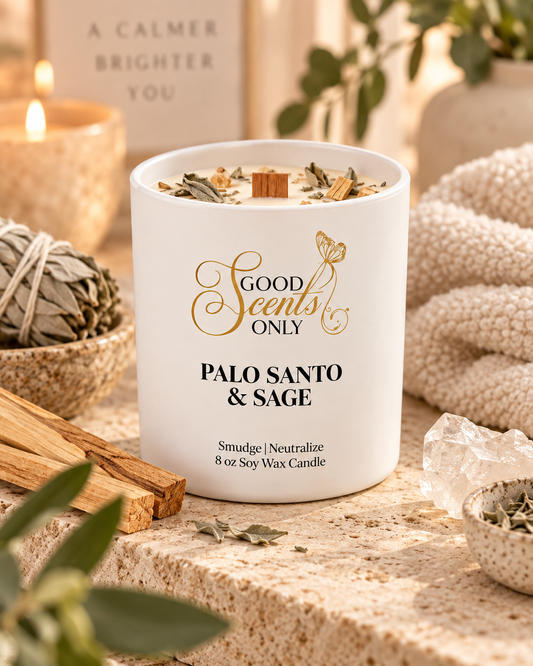 Palo Santo + Sage Cleansing Candle